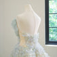 Girlhomeshops - Speziell angepasstes, feenhaftes, elegantes, langes Ballkleid aus Tüll in der Farbe Monet Garden gh5061