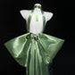 Grün Elegant Exquisite Perlen Pailletten Lange Satin Meerjungfrau Cheongsam Ballkleid Abendkleid Brautkleid Partykleid gh4132
