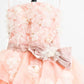 Girlhomeshops - Blau/Rosa Blumenmuster, modisch, wunderschön, elegant, lang, gestuftes Tüll-Ballkleid gh5323