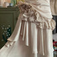 Stunning Champagne Sweet Cute Short Irregular Floral and Irregular Hem Chiffon Satin Homecoming Dress Evening Dress Birthday Party Dress Prom Dress Prom Dress gh3923