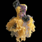 Yellow Strapless Fitted Waist Puffy Skirt Prom Dress, Evening Party Gown gh7314