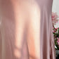 Robe de soirée longue en satin rose, élégante et romantique, sexy, gh4401
