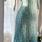 Grün Luxus Wunderschöne Retro Mode Exquisite Quaste Perlen Midi-Länge Chiffon Ballkleid Geburtstag Party Kleid Abendkleid Ballkleid gh3973