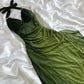 Green shiny elegant strap gradient long chiffon ball gown prom dress evening dress party dress gh2935