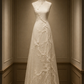 ✨Girlhomeshops-Ivory Bird and Branch 3D Lace Sleeveless A-line Qipao Cheongsam gh10401