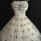 girlhomeshops--Black and white exquisite lace tulle midi homecoming dress formal gown gh5587