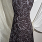 Sexy Vintage Dark Brown Sleeveless Prom & Evening Party Dress, Printed Pattern, Fitted Waist Silhouette gh8562