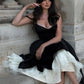 Robe de soirée longue en satin et tulle, robe de bal, robe de soirée ...