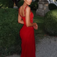 ✨Girlhomeshops-Pretty Spaghetti Straps Tulle Pleated Beaded Mermaid Prom Dress Formal Party Gown gh10162