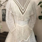 girlhomeshops-Long-Sleeved Dress, Retro Half-High Collar, Elegant Long Exquisite Lace Tulle Wedding Dress gh5853