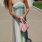 girlhomeshops--Green Sparkling Holiday-Style Halter Dress gh5589