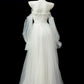 Girlhomeshops--White fantasy dress long tulle prom dress gh5477