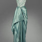 Girlhomeshops-Green satin fashionable and elegant long prom dress evening dress gh5318
