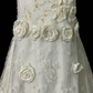 Ivory Vintage Mermaid Wedding Gown, Strapless 3D Rose Floral Appliqués, All‑Over Lace Embroidery, Fitted Waist, Lace Long Train With Scalloped Hem, Romantic Bridal Dress gh8882