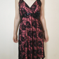 Pink Base Sexy Vintage Black Lace Spaghetti Strap Fitted Waist Prom & Evening Party Dress gh8464