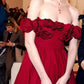 Pink Fashion Unique Rose Lace Neckline Long A-Line long Satin Prom Dress Evening Gown Party Dress gh3340