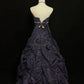 girlhomeshops - Robe de bal longue en satin « Nuit étoilée violette » gh6294
