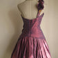Symphony Purple Fashion Sexy Handmade Rose Flower Short Taffeta Satin Homecoming Dress Birthday Party Dress Cocktail Party Dress Evening Dress Retro Princess Dress Wedding Adult Ceremony Birthday Party gh3963
