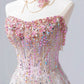 Fairy Luxury Pink Diamond Starlight Strapless Ballgown - Dinner &amp; Red Carpet Gorgeous Dress gh6565