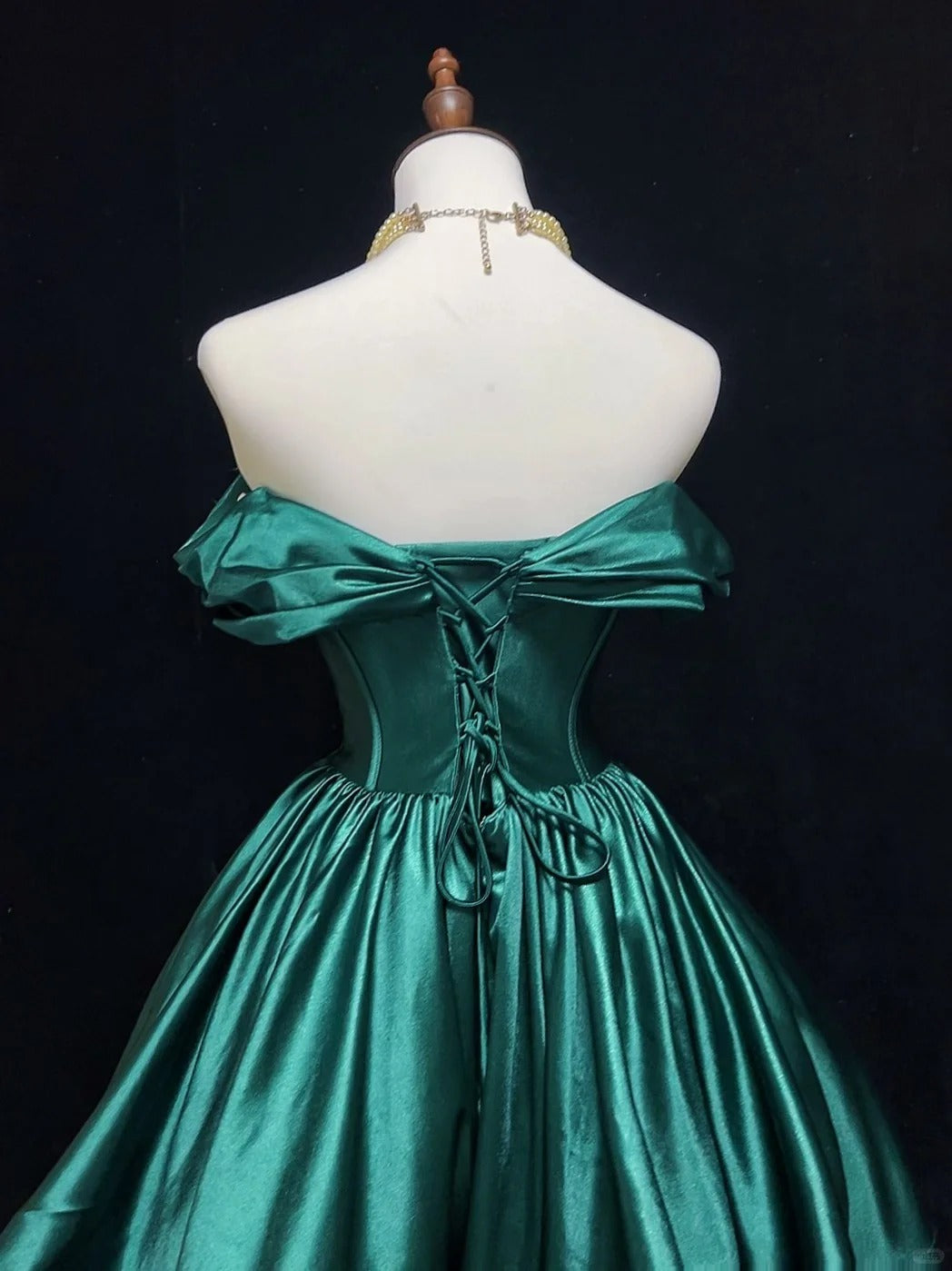 Grünes Prinzessinnen-Juwelen-Kurzkleid, modisches Retro-Heimkehrkleid, Ballkleid, Abendkleid, gh4366