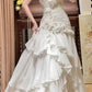 girlhomeshops-White Sweetheart Neckline Floral Long Tulle Princess Formal Prom Dress Graduation Dress Evening Dress Wedding Dress gh5976