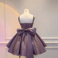 Glitzerndes lila Puffrock-Kurzes Geburtstagskleid/Abendkleid gh6795