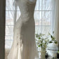 Ivory White Elegant Fashion Exquisite Floral Beading Long Chiffon Ball Gown Evening Dress Party Dress gh4006