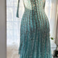 Grün Luxus Wunderschöne Retro Mode Exquisite Quaste Perlen Midi-Länge Chiffon Ballkleid Geburtstag Party Kleid Abendkleid Ballkleid gh3973