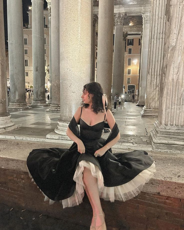 Robe de soirée longue en satin et tulle, robe de bal, robe de soirée ...