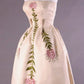 girlhomeshops--Ivory Delicate Pink Floral Long Satin Prom Gown Ball Gown gh5553