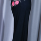 ✨Girlhomeshops-Halter Floral Beaded Prom Dress, Black Keyhole High Slit Mermaid Evening Gown gh9944