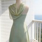 Robe courte trapèze à fleurs 3D vert menthe - Style printanier frais gh6965