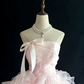Hellrosa, trägerloses Ballkleid mit Schleife – Kleid für Quinceañera &amp; Coming-of-Age-Party gh6949
