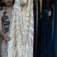 Ivory Halter V Neck Evening Gown Geometric Beaded Sequin Sheath Long Vintage Gatsby Prom Dress gh9729