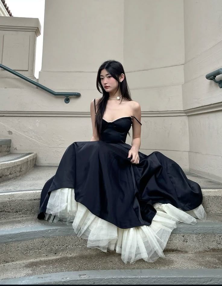 Robe de soirée longue en satin et tulle, robe de bal, robe de soirée ...