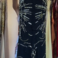 Spaghetti Strap Black Gatsby Beaded Sequin Evening Dress Irregular Lace Hem Formal Gown gh9799