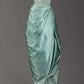 Girlhomeshops-Green satin fashionable and elegant long prom dress evening dress gh5318