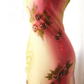 Women Vintage Ombre Chiffon Long Formal Dress Spaghetti Straps Sweetheart Neck Hand-Beaded Floral Irregular Ruffle Hem Evening Gown gh9575