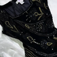 Black Square Neck Spaghetti Strap Rhinestone Fitted Waist Slim Long Prom & Evening Party Dress gh8514