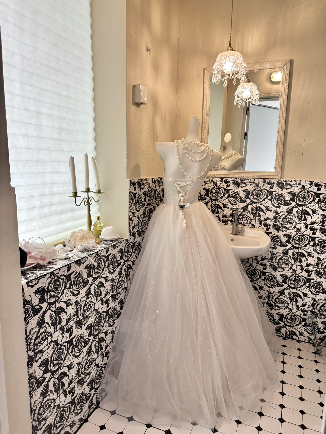 Ivory Gown with Rhinestones, Waist-Cinched Full Flared Long Romantic Dress, Wedding Gown gh7711