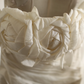 White strapless fitted waist vintage-style ball gown, evening gown gh7124