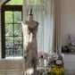 Robe de soirée longue et élégante en mousseline de soie, avec perles de fée, gh4752