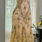 Hellgelb braun wunderschönes und elegantes Vintage exquisites Perlen langes Chiffon-Spitzenballkleid Abendkleid Geburtstagspartykleid Abschlussballkleid gh3950
