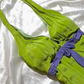 Vintage Yellow Green Halter Fitted Waist Long Prom & Evening Party Dress With Tiered Skirt gh8529