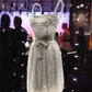 girlhomeshops--White Gorgeous Exquisite Beaded Shiny Tulle Short Princess Elegant Formal Homecoming Dress Hoco Dress gh5601