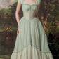 Green Retro Elegant Sweetheart Neck Long School Chiffon Tulle Ball Dress Evening Dress Birthday Party Dress Bridesmaid Dress gh4082