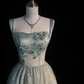 ✨Girlhomeshops-Sage green A-line long tulle gown gh10164