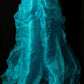 Robe de soirée longue bleue en tulle pour adulte, élégante et douce, gh4471