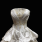 Ivory Strapless Fitted Waist Voluminous Skirt Prom Dress, Evening Gown, Birthday Dress, Wedding Dress gh7317