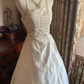 Ivory Spaghetti Strap Waist-Cinched Voluminous Skirt Prom Gown, Birthday Party Dress, Wedding Bridal Gown gh7271